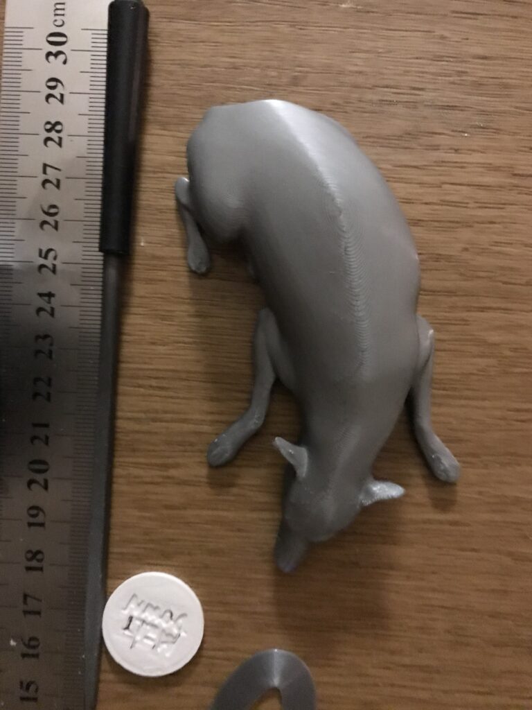 Figurine grise — réalisation de l’atelier 3D Fabbtory